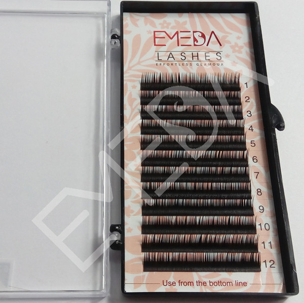 0.20mm C/D Curl eyelash extensions reading SD071 Emeda eyelash